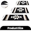 Amazon.com: TANVILL Bathroom Rugs Boho Black Bath Mat Non Slip Soft ...