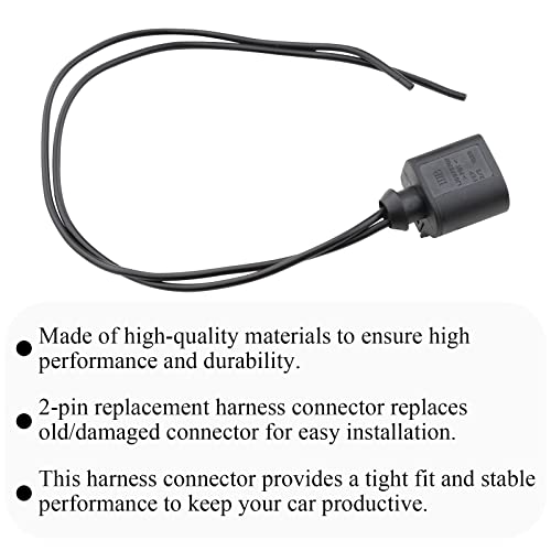 FanPaYY Stecker 2-polig Reparatursatz Kabelbaum, Scheinwerfer Kabelbaum Buchse kompatibel mit Sk0da A4 A6 A8 G0lf 1J0973722 (2 Sätze)
