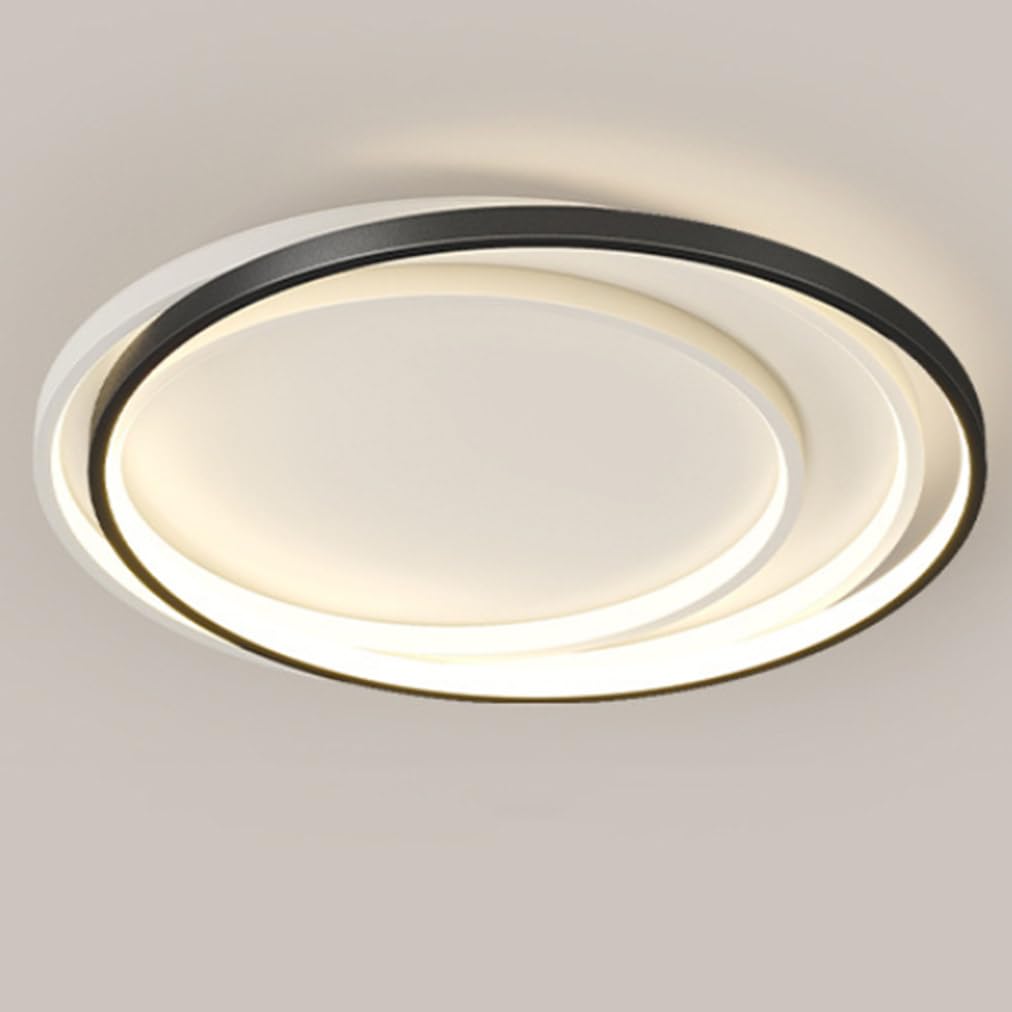 JXYDJH Black,36W LED Ring Light LED Flush Mount Metal Ceiling Light Fixtures Modern Nordic Decoration Ceiling Lamps Ceilign Mount Fixture for Kitchen Bathroom Entryway Master Bedroom