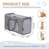Petsfit Transporttasche Hunde und Katze, Katzentransportbox Hunde Katze Flugtasche für Haustiere im Auto Flugzeug oder in der Bahn
