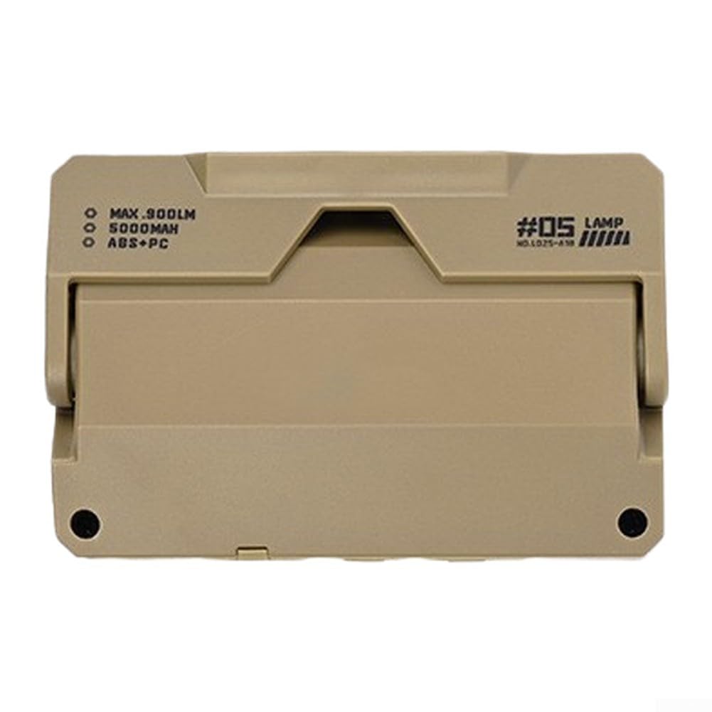 Lanterna LED ricaricabile portatile per campeggio, escursionismo, pesca, lettura notturna, pranzo, cucina e lavoro sul campo esigenze di illuminazione (marrone)