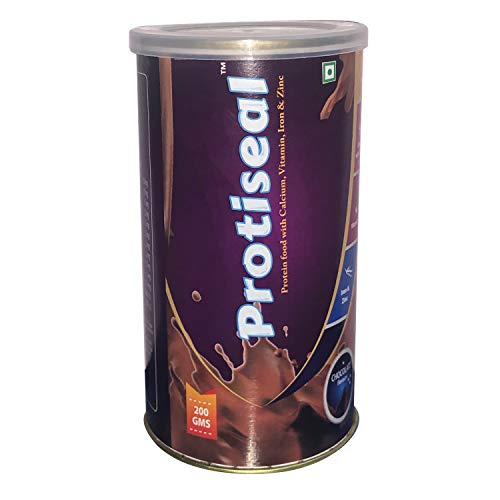IntraLife Protiseal Protein Powder with Calcium, Vitamins, Iron & Zinc Chocolate Flavour Sugar Free 200 Grams IntraLife Protiseal Protein Powder with Calcium, Vitamins, Iron & Zinc Chocolate Flavour Sugar Free 200 Grams