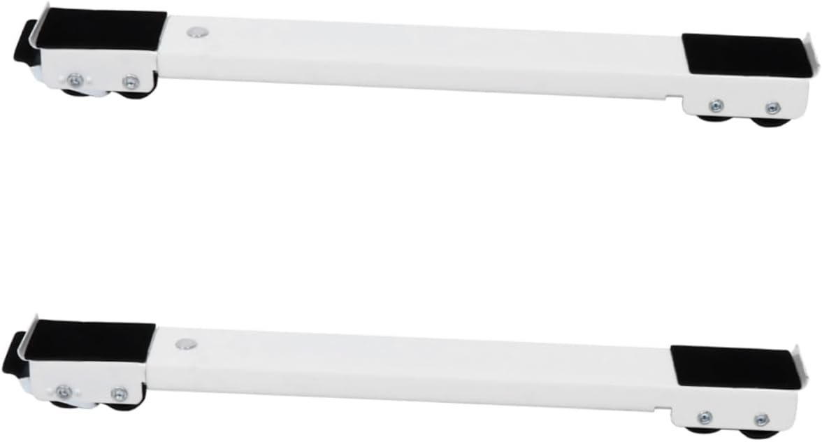Mikikit 2pcs Mobile Furniture Brackets Refrigerator Dryer Washing Machine Base Appliance Stand Wheels