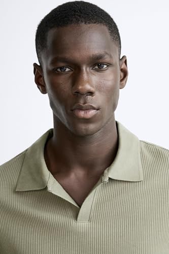 Image of Alan Jones Clothing Men's Textured Polo T-Shirt | Classic Short Sleeve Polo for Casual Wear