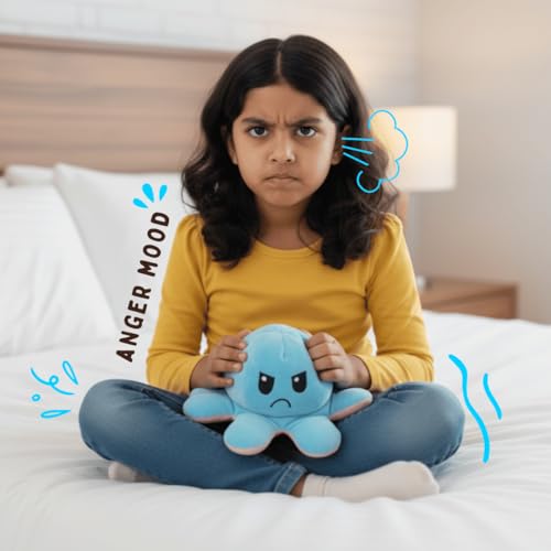 Image of TOYTALES Reversible Octopus Plushie Soft Toy for Kids | Cute Adorable Stuffed Animal | Flip Inside-Out Plush Soft Toy for Baby Boys & Girls | Ideal for Birthdays & Special Occasions (Multicolour)