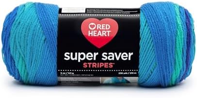 RED Heart Super Saver Yarn, Stripe - Cool image 3