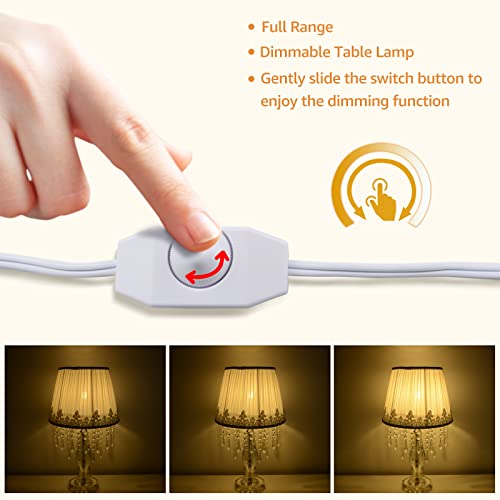 Moooni Modern Bedside Crystal Table Lamp With Ruched Fabric Lampshade Elegant Plug-In Crystal Chandelier Nightstand Lamp For Living Room Girls Room Set Of 2 Dimmable W 12.8" X H 22.8" #TOP2