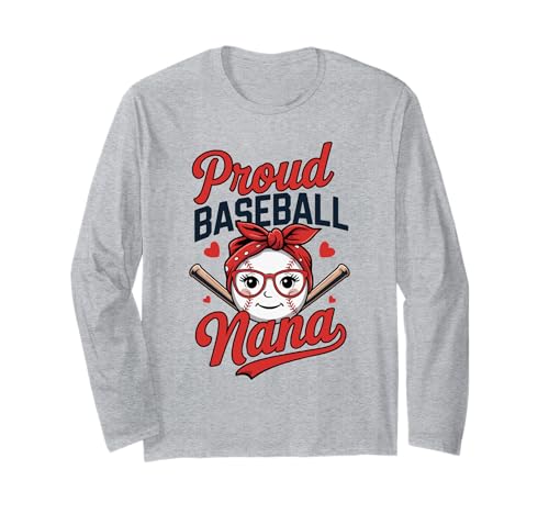 Proud Baseball Nana with Glasses Bandana and Bats Art Manga Larga