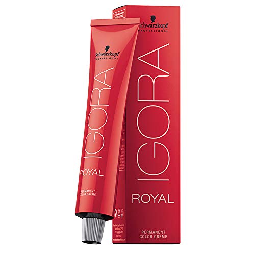 Schwarzkopf Igora Royal 5-00 Light Brown Natural Extra Permanent Hair Color and M Hair Designs Tint Brush (Bundle 2 items)