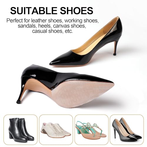 Image of Shoe Sole Protector, Self-Adhesive Bottom Protector for Christian Louboutin Shoe, Sole Protector Replacement for Louboutin Shoes(8'' by 4.5'')
