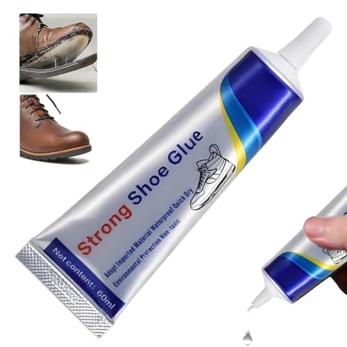 Glue for Shoes Sole Repair Shoe Sole Glue Repair Adhesive Waterproof Professional Heavy Duty Shoe for Sneakers Boots Leather Handbags Heels Heavy Duty Leather Handbags Quick Set in 15 Seconds