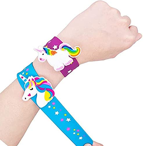 Image of Tera13 TERA 13 Return Gifts For Girls Slap Bracelet For Kids (3 pcs) Wrist Band For Kids Unicorn Slap Band Hand Bracelet For Girls