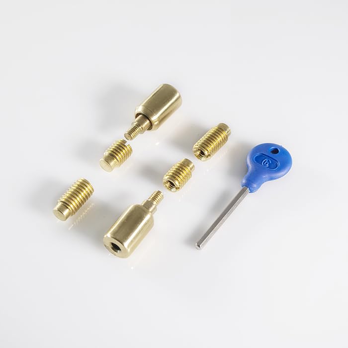 Kooples Hardware Sash Window Stop – Security Restrictor for Sliding Timber Frames – Traditional Safety Lock (Polished Brass)