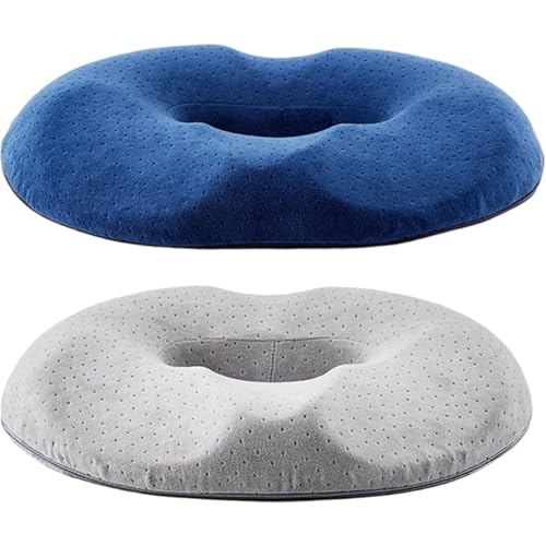 Coussin en mousse à mémoire de forme épais et antidérapant avec trou central - 8