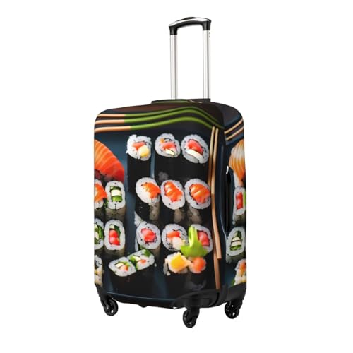 Sushi Pattern Print Luggage Suitcase Cover Protector Luggage Washable Covers With Concealed Zipper2