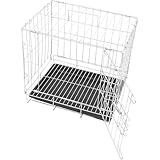 Sosoport Jaula de Acero Inoxidable para Palomas Jaula para Cría de Loros Bandeja para Pájaros