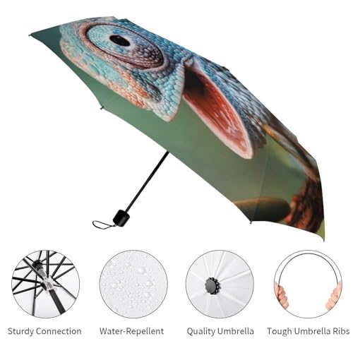 Parapluie pliable caméléon coupe-vent et imperméable haute densité