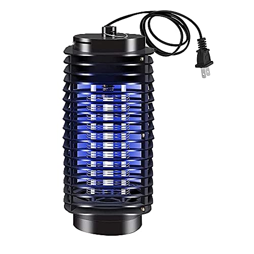 Trisoye Elektrisk Bug Zapper, Bug Zapper Inomhus och Utomhus, Flugzapper med BlåTt Ljus Mygglampa för TräDgåRd, Uteplats, US-