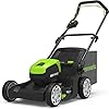 Greenworks Pro Borstelloze accugrasmaaier, maaihoogte 25-70 mm, inklapbare handgreep, met 45 liter zak (zonder accu en oplader)