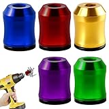 5Pcs Screwdriver Head Magnetic Ring, Universal Strong Magnetic Screw Bit Holder Screw Ring for Hex Screwdrivers & Power Bits Removable Household Tool for Drills| Alloy Screw Holder for DIY Repair