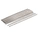 Ruilogod Stainless Steel Restaurant Kitchen Chopstick Tableware 10 Pairs Silver Tone (id: 34f cd1 a99 6c9 f07
