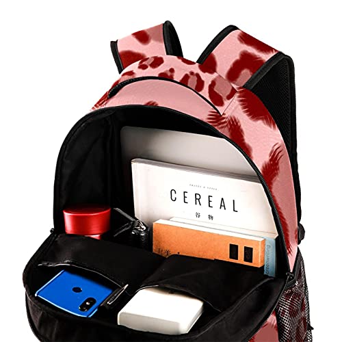 Mochila para portátil resistente con estampado de leopardo exclusivo 4