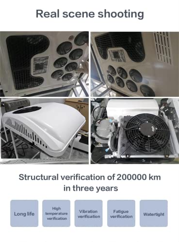 12V Air Conditioner Top-Mounted Integrated Rv Air Conditioner, Battery-Powered, Inverter Air Conditioner,Cooling&Heating #TOP1