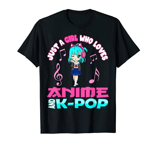 Amusant Anime et K-Pop Musik Manga Kawaii Chibi KPOP Otaku T-Shirt