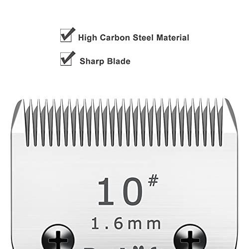 Petloft Detachable Pet Clipper Blade, Size 10 High Carbon Steel Replacement Blade For Dogs Pets #TOP1