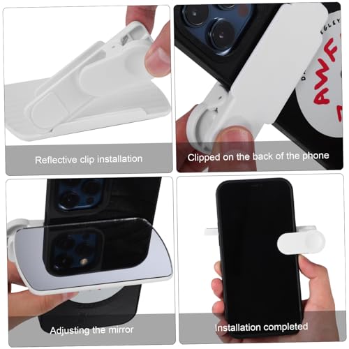 Angoily Clipe de filmagem de reflexão clipe de câmera do telefone kit de clipe de reflexão de celula