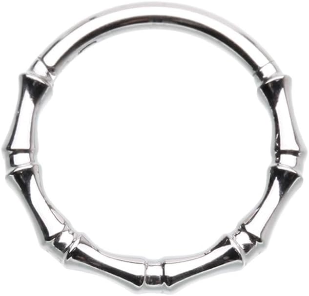 Pierced Owl 16GA Stainless Steel Bones Hinged Segment Clicker Ring