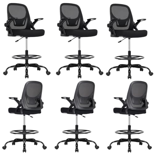 Shipborne 6-Pack Tall Drafting Chair