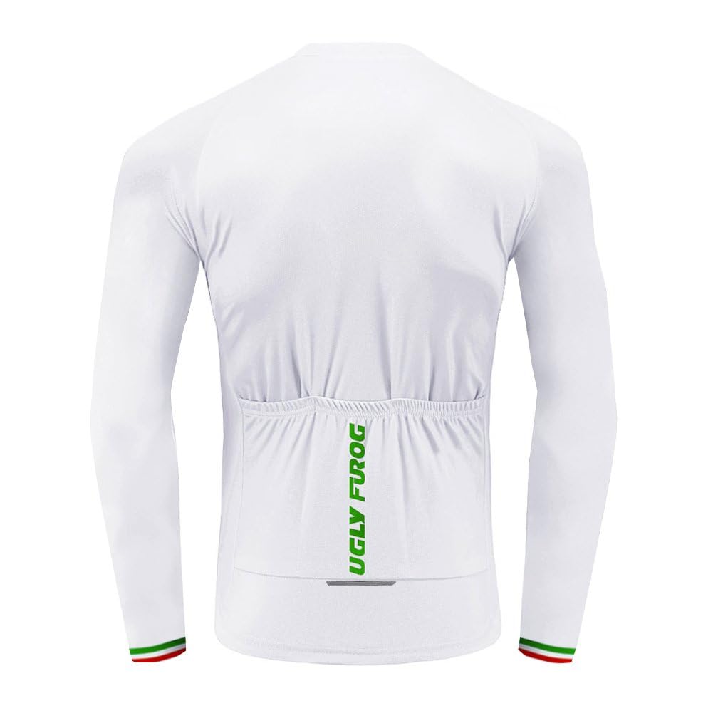 UGLY FROG Abbigliamento Magliette Set Inverno Termico Vello Antivento Maglia Lunga e Pantaloni Completo Ciclismo Uomo Invernale KXITCXHB14
