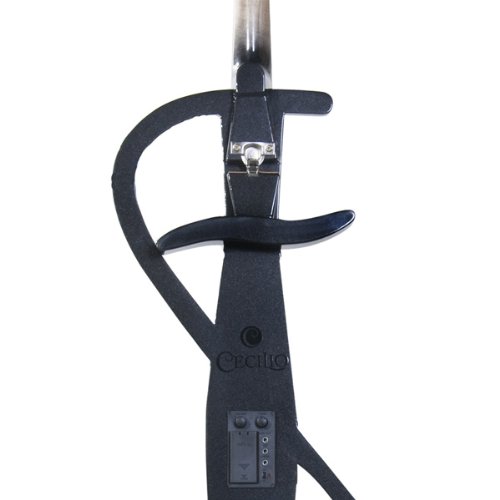 Cecilio 4/4CECO-3BK Ceco-3Bk Ebony Electric Silent Metallic Black Cello In Style 3 thumb #2
