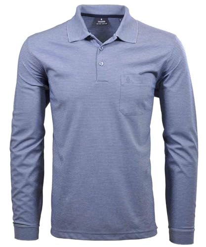 Preisvergleich Produktbild Ragman Herren Softknit-Polo Fineliner, Langarm,M,Taupe