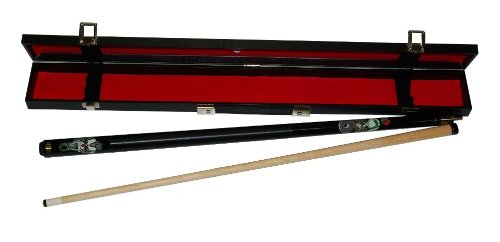 GamePoint Crazy Snake and Rose - Palo de billar (147 cm, desmontable en 2 piezas, con estuche Standard 1/2), color negro Cover