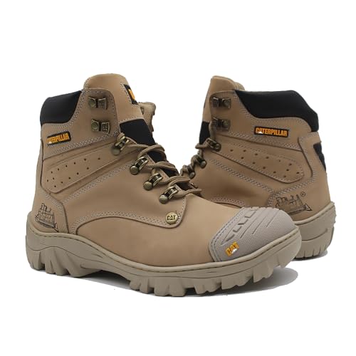Bota Coturno Cat Couro Legítimo e Biqueira (Nude, BR, Adulto, Numérico, 40)