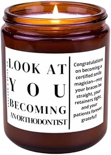 Celebrate Orthodontist Grad with This Unique Dental School Graduation Gift! Perfect New Dentist Office Candle - Look at You Becoming an Orthodontist - Ideal for Honoring Dental Achievements!