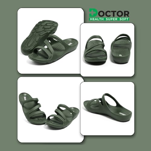 Image of DOCTOR HEALTH SUPER SOFT Women's Orthopedic Sandals And Slippers | Lightweight Anti-Skid Comfort Slides for Heel Pain Relief | Soft Cushion Sole Footwear for Everyday Use