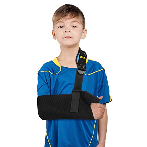 Yosoo Health Gear Arm Sling for kids, Lightweight Arm Sling with Thumb Loop and Shoulder Pad, Shoulder Immobilizer for Children, Arm Support for Broken Arm, Wrist, Elbow, Shoulder