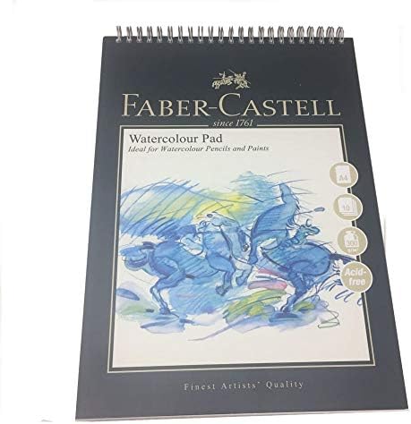 Faber-Castell Creative Studio Mixed Media Pad, A5, Spiral Bound Paper, 250 GSM, 30 Sheets, for All Media, Acrylic, Watercolour Paint and Pencils, Pastel, Charcoal, Graphite, Art, Craft, Home, School