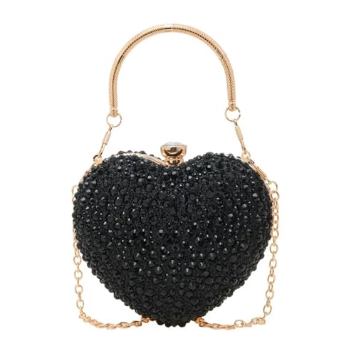 Sac à main pierres et pochette en cristal avec poignée rigide pour bal de promo