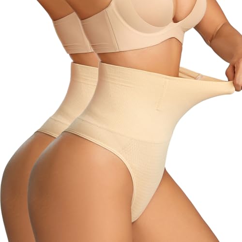Image of Dulchany Thong Shapewear Tummy Control Underwear for Women Seamless Body Shaper Panties