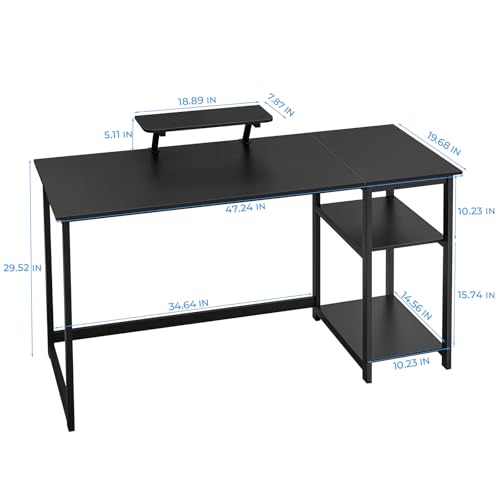 GreenForest Desk 47-inch Black thumbnail 3