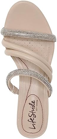 LifeStride Womens Yours Truly 2 Strappy Wedge Sandal Tender Taupe 8 W | Image 6
