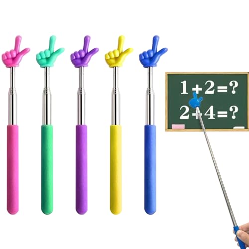 Amazon | 5本入り 伸縮棒 ハンドポインター 教師ポインター 指示棒