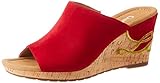 rote pantoletten gabor Flexible Laufsohle Gabor Shoes Damen Comfort Sport Pantoletten, Rot (Rubin (Love) 48), 40 EU