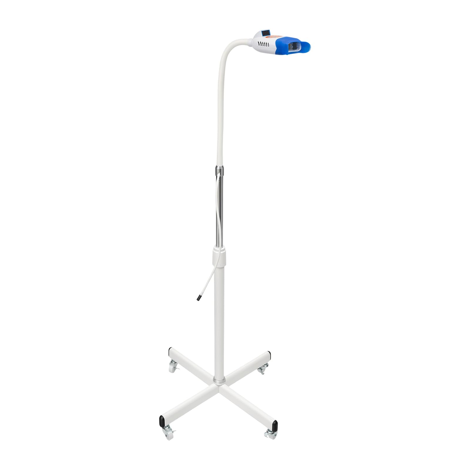 Macchina sbiancante per denti con luce a 10 LED, modello mobile | Bianco Quattro Ruote con Freni Luce 0~20 minuti per Ospedali Ospedali e Saloni di Bellezza Adatto per Adulti Bambini