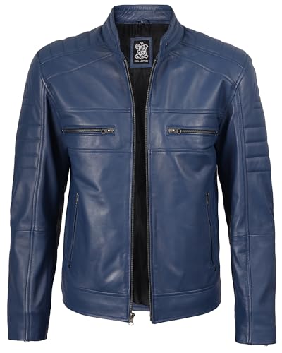Blingsoul Real Lambskin Men's Leather Jackets - Cafe Racer Style Premium Leather Jacket Men2