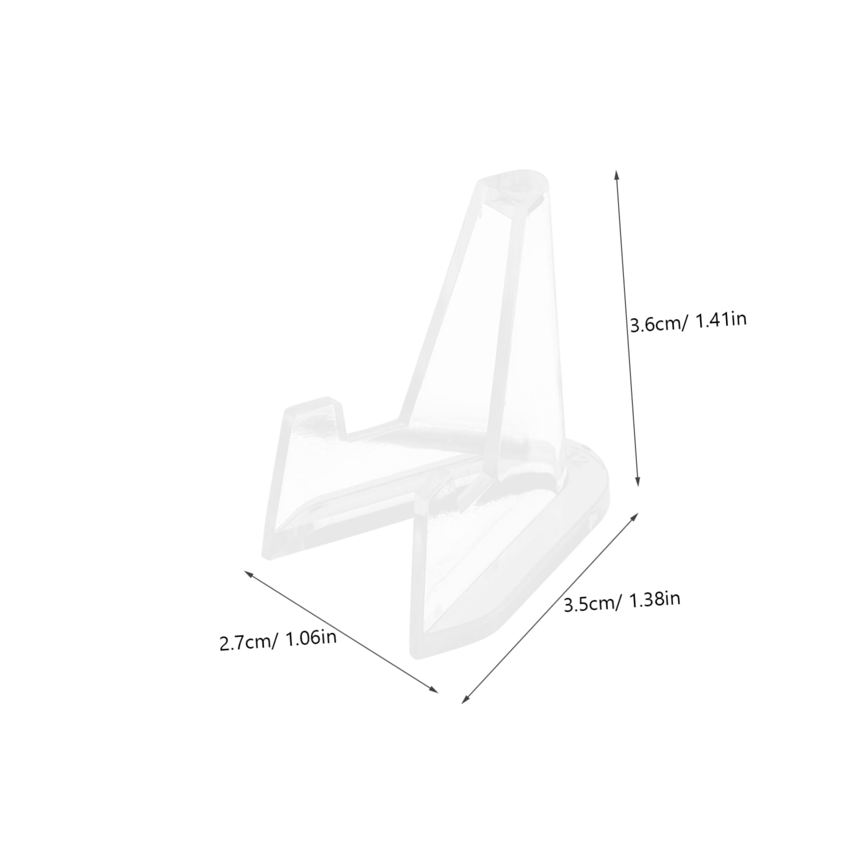 SWOOMEY 20pcs Guitar Pick Holder Stands Clear Display Bracket for Plectrum Organization Compact Lightweight Design for Ukulele Picks